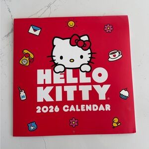 Hello Kitty Red 2026 Wall Calendar
